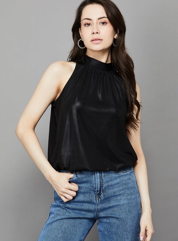 AND Solid Halter Neck Top