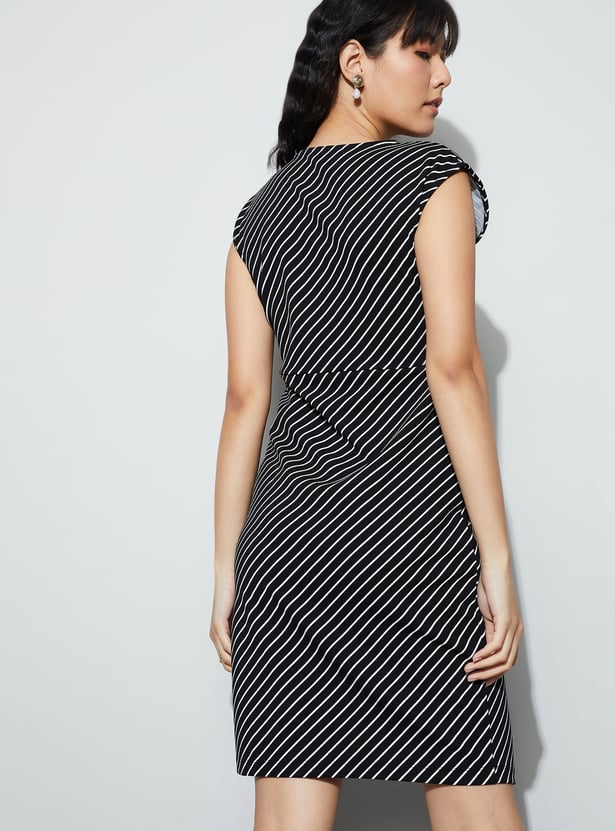 CODE CLASSIC Striped Sheath Dress