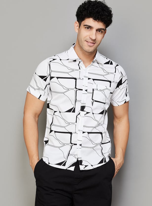 SPYKAR Printed Regular Fit Shirt