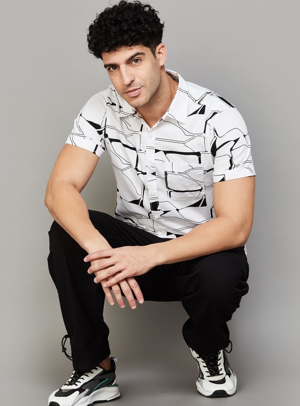 SPYKAR Printed Regular Fit Shirt