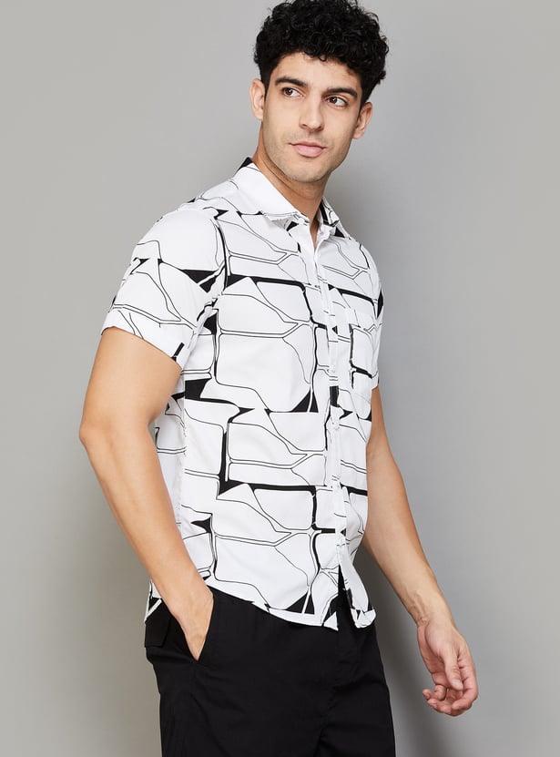 SPYKAR Printed Regular Fit Shirt