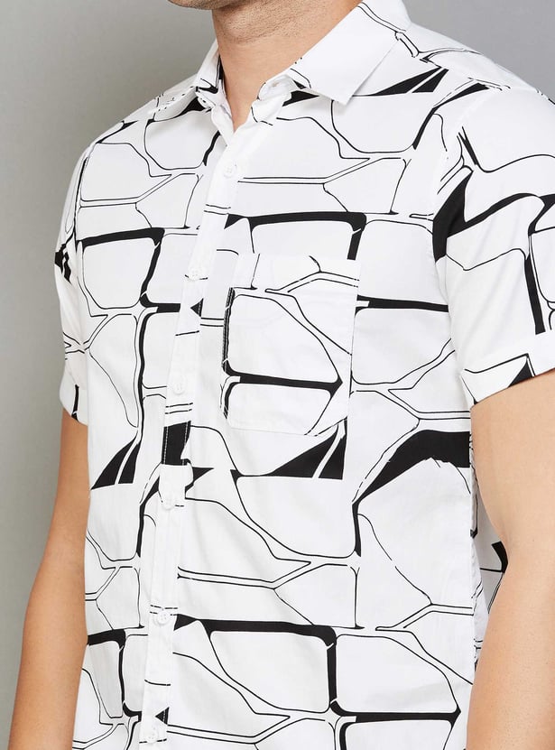 SPYKAR Printed Regular Fit Shirt