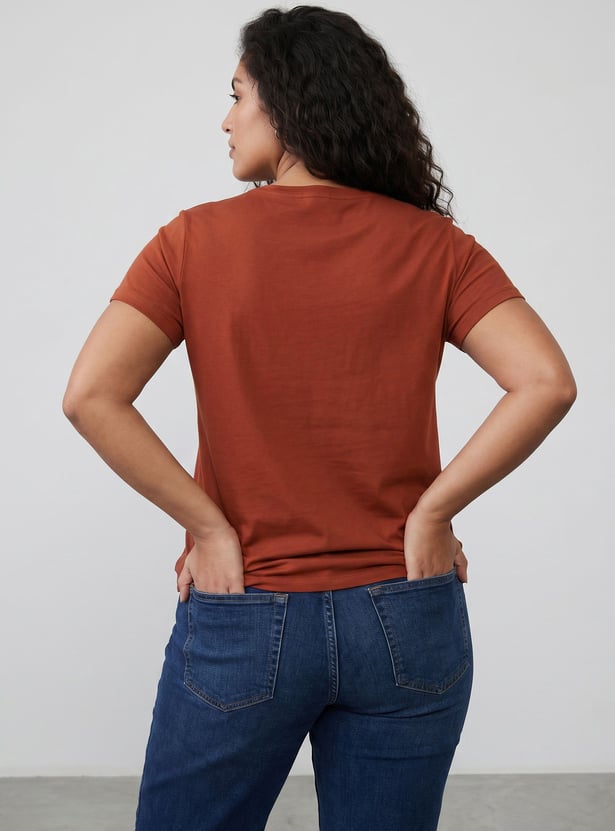NEXUS Floral Embroidered T-shirt