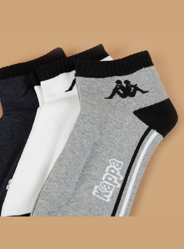 KAPPA Striped Ankle Length Socks - Pack of 3