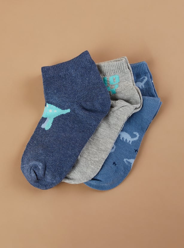 FAME FOREVER Ankle Length Socks - Pack of 3