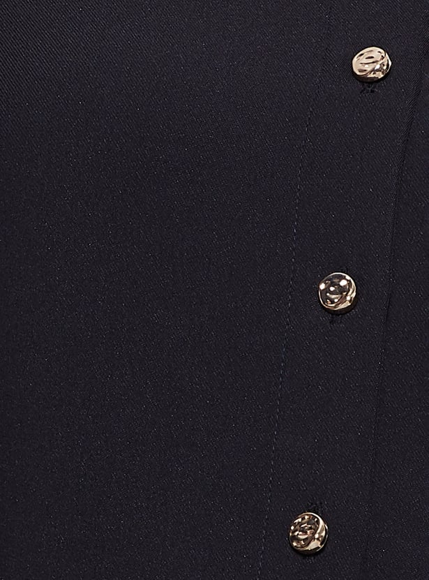 CODE Solid Shirt Dress