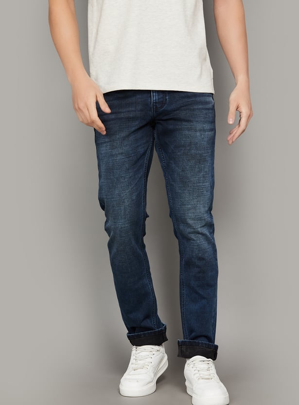 JACK & JONES Washed Slim Straight Jeans
