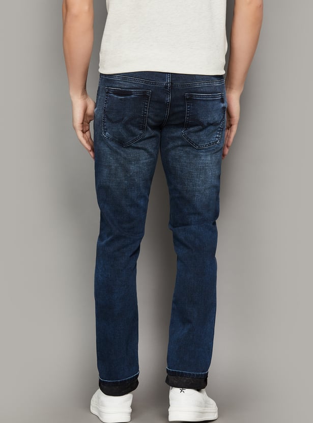 JACK & JONES Washed Slim Straight Jeans