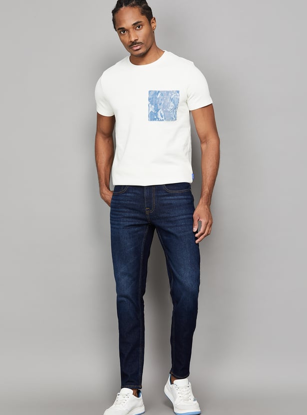 JACK & JONES Solid Slim Straight Jeans