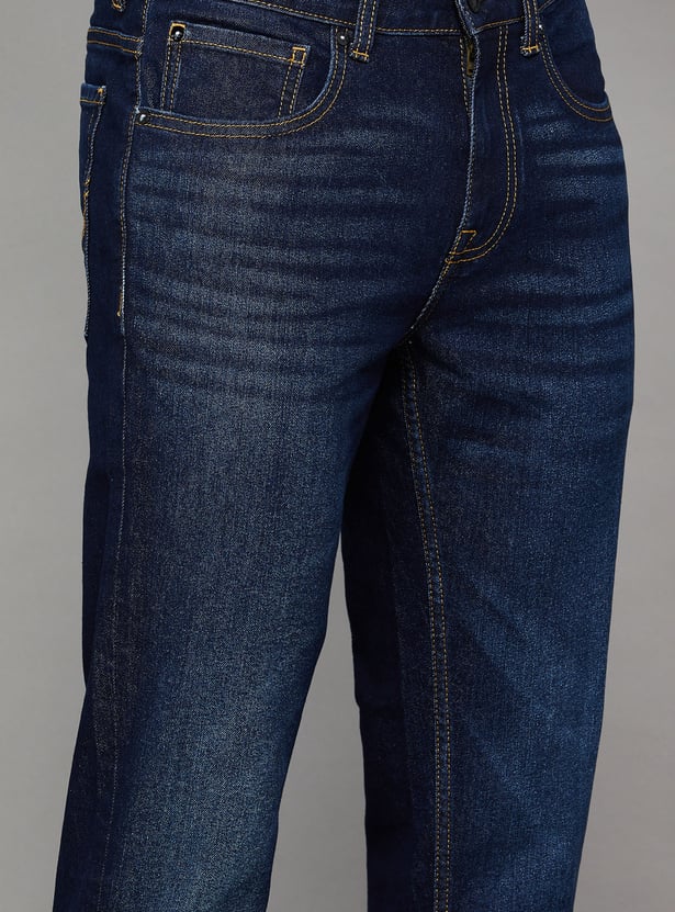 JACK & JONES Solid Slim Straight Jeans