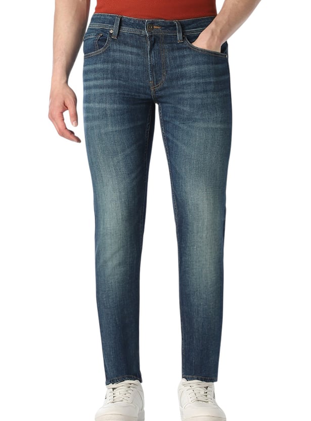 JACK & JONES Whiskered Slim Straight Jeans