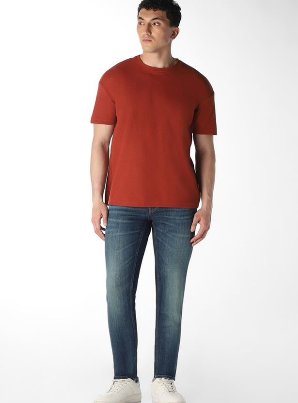 JACK & JONES Whiskered Slim Straight Jeans