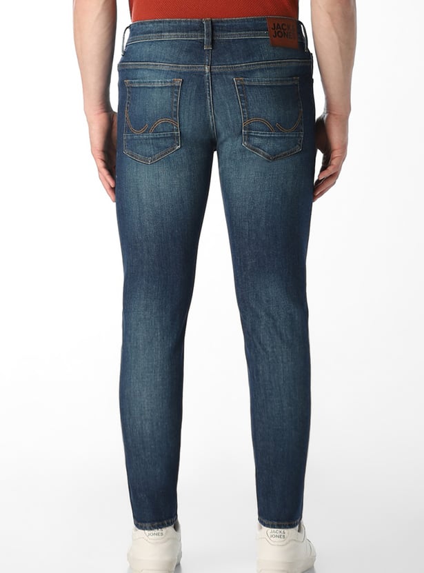 JACK & JONES Whiskered Slim Straight Jeans