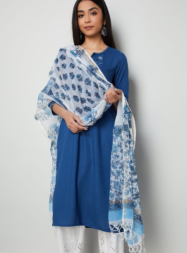 MELANGE Floral Print Dupatta