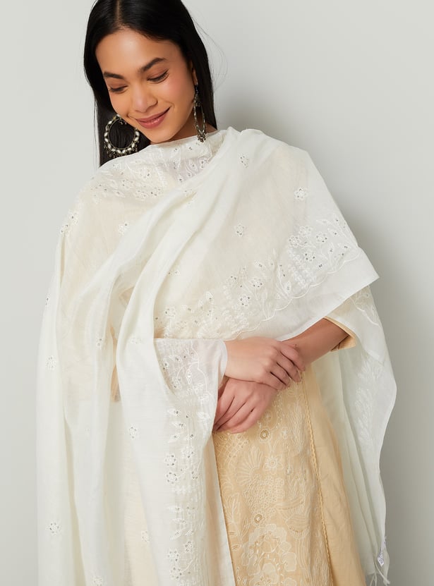 MELANGE Embroidered Dupatta