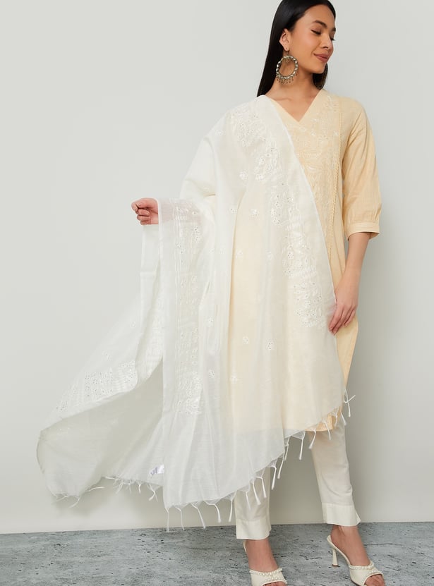 MELANGE Embroidered Dupatta