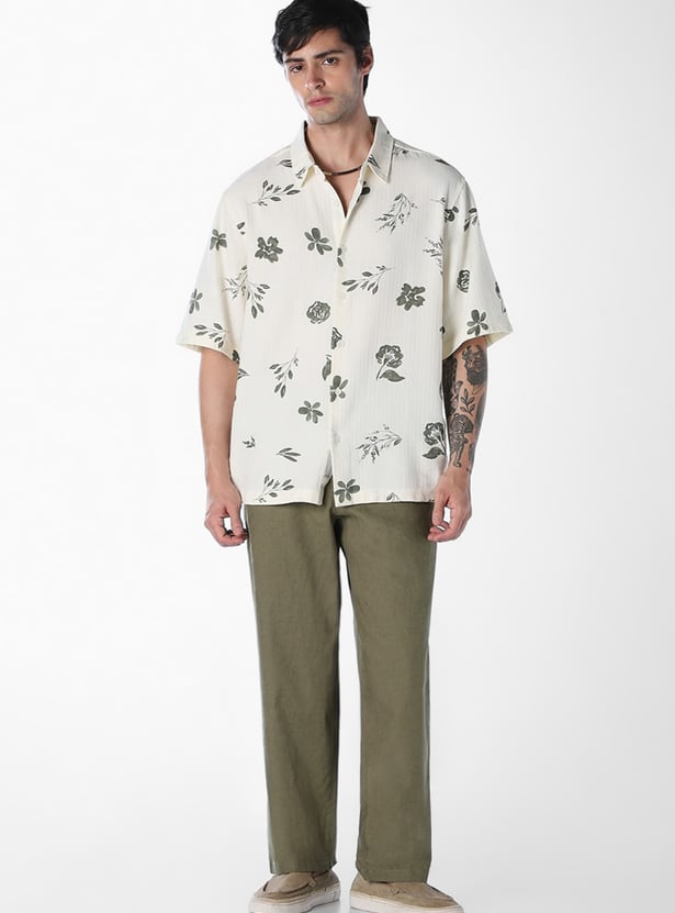 JACK & JONES Solid Regular Fit Trousers