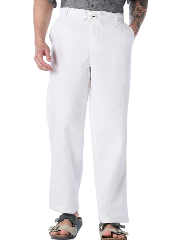 JACK & JONES Solid Regular Fit Trousers