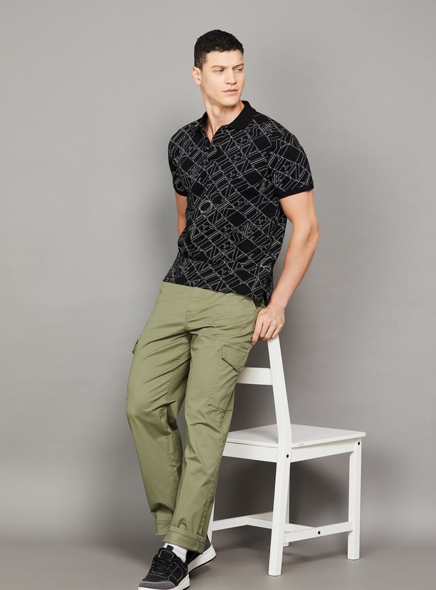 JACK & JONES Solid Regular Fit Cargos