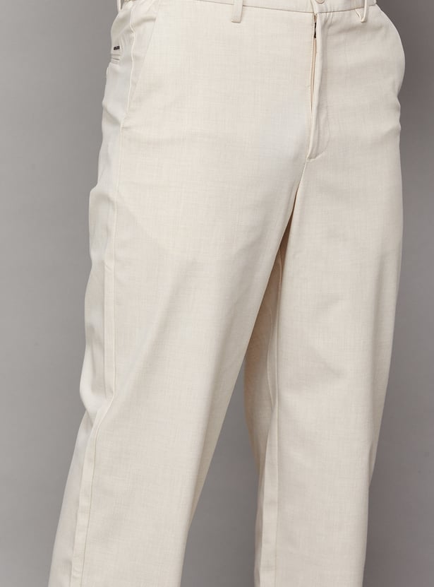 JACK & JONES Solid Regular Fit Trousers