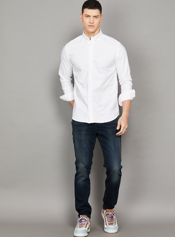 JACK & JONES Solid Regular Fit Shirt