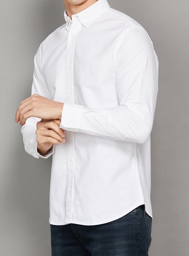 JACK & JONES Solid Regular Fit Shirt