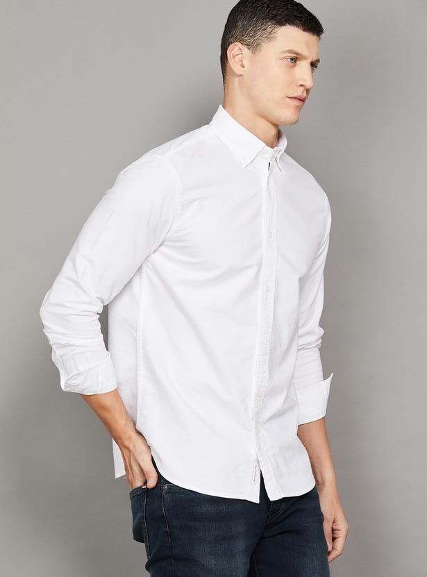 JACK & JONES Solid Regular Fit Shirt
