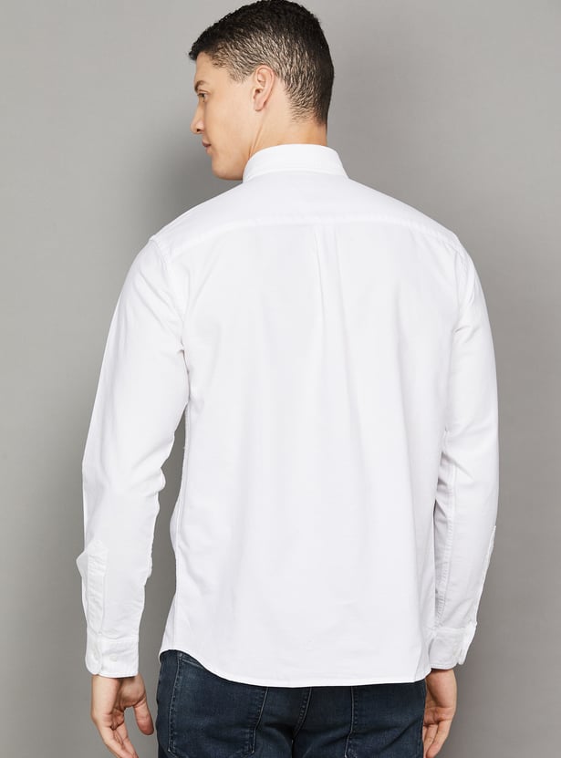 JACK & JONES Solid Regular Fit Shirt