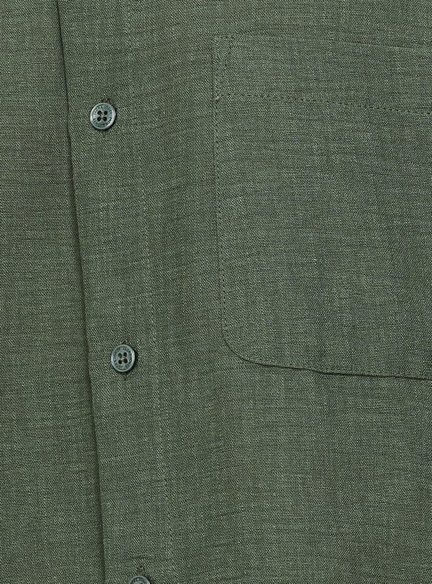 JACK & JONES Solid Regular Fit Shirt