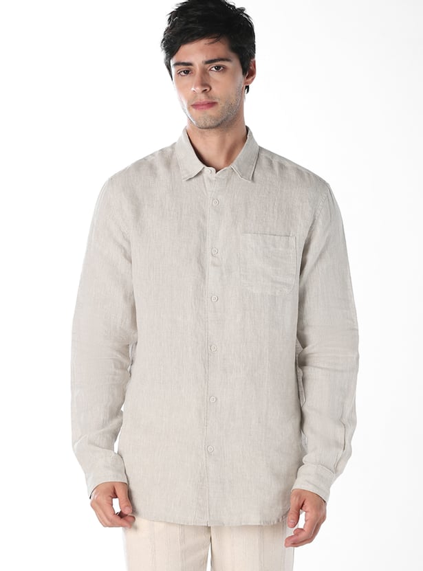 JACK & JONES Solid Regular Fit Shirt
