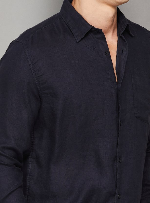 JACK & JONES Solid Regular Fit Shirt