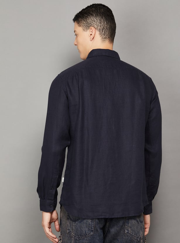 JACK & JONES Solid Regular Fit Shirt