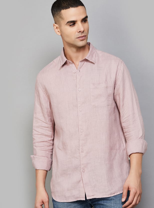 JACK & JONES Solid Regular Fit Shirt