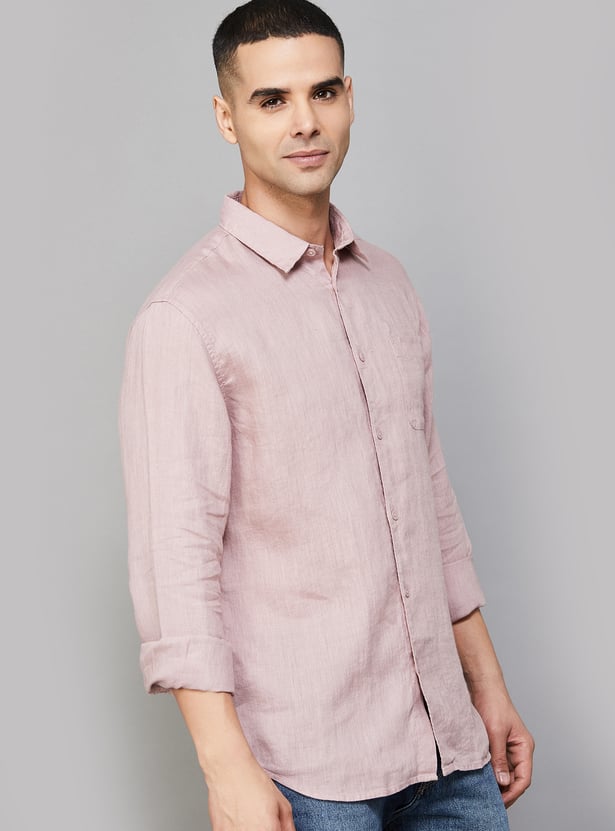 JACK & JONES Solid Regular Fit Shirt