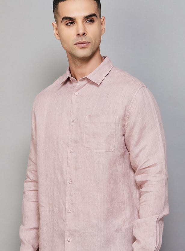 JACK & JONES Solid Regular Fit Shirt
