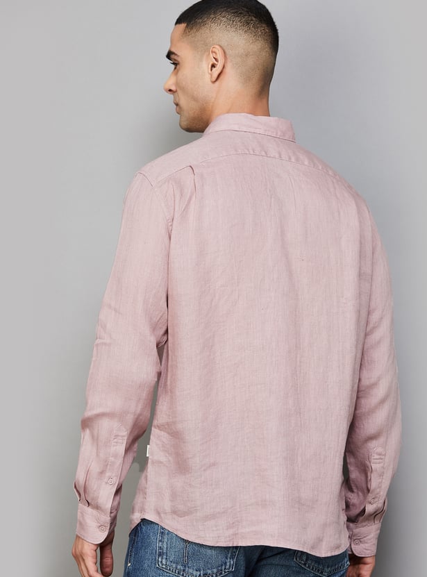 JACK & JONES Solid Regular Fit Shirt