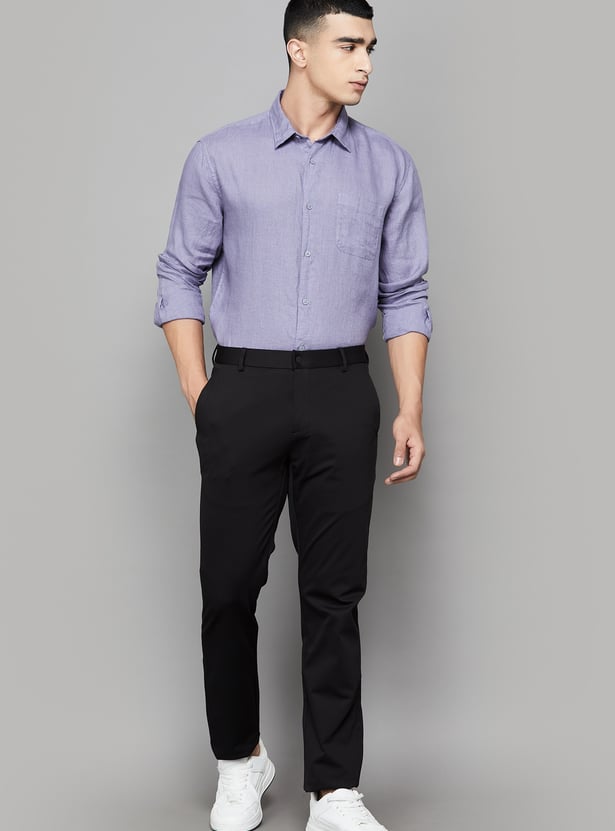 JACK & JONES Solid Regular Fit Shirt
