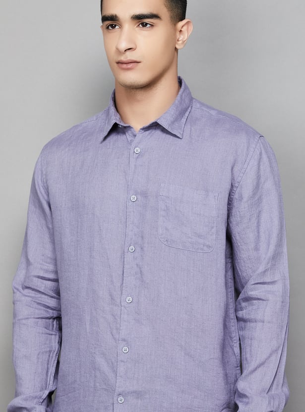 JACK & JONES Solid Regular Fit Shirt
