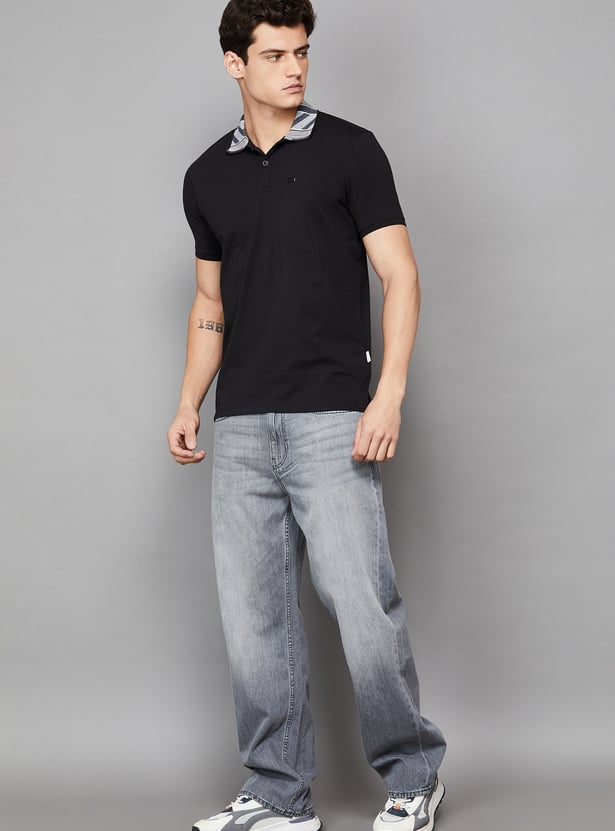 JACK & JONES Solid Polo T-shirt