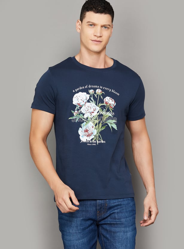 JACK & JONES Printed Crew-Neck T-shirt