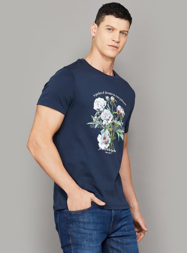 JACK & JONES Printed Crew-Neck T-shirt