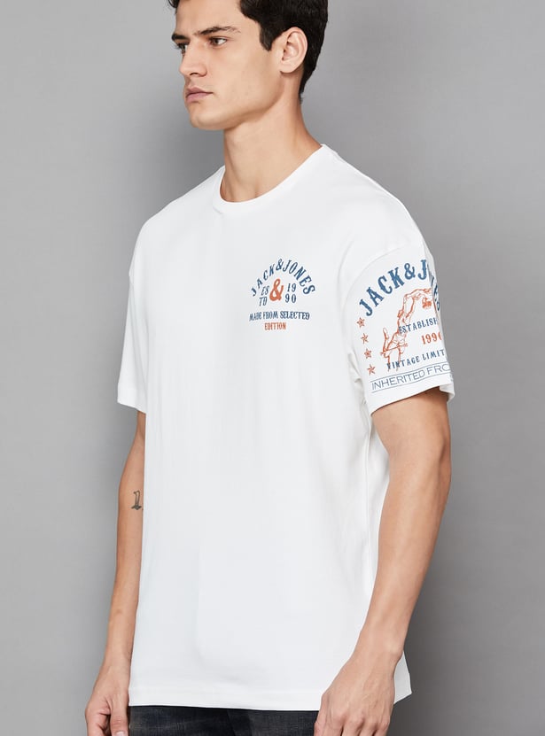 JACK & JONES Graphic Print Crew Neck T-shirt