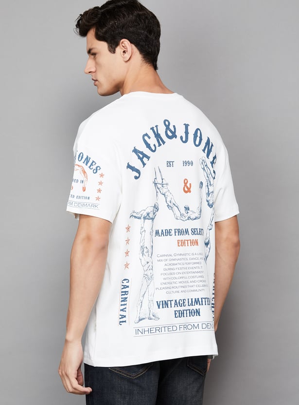 JACK & JONES Graphic Print Crew Neck T-shirt