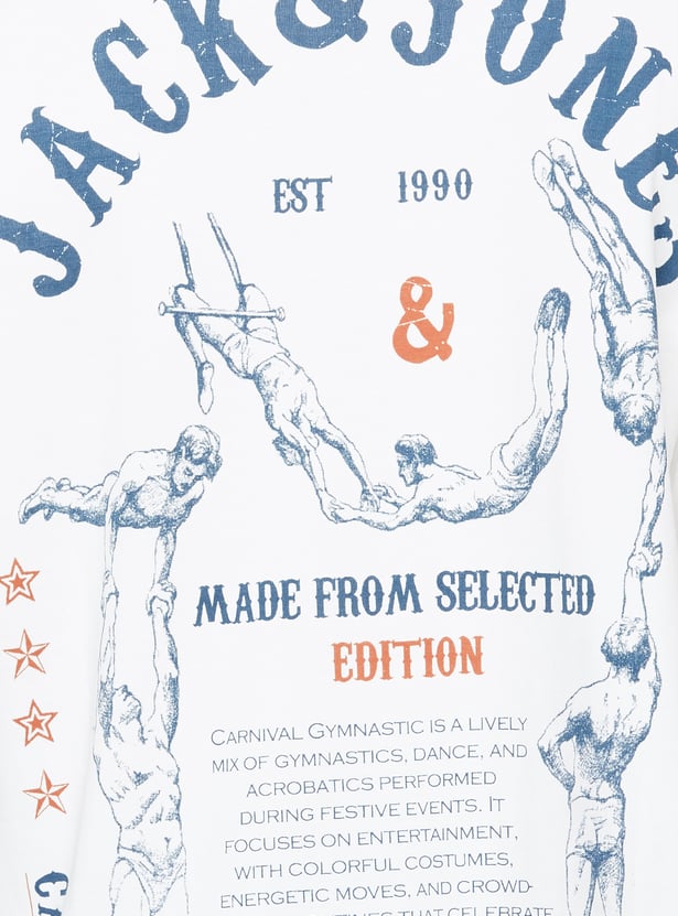 JACK & JONES Graphic Print Crew Neck T-shirt