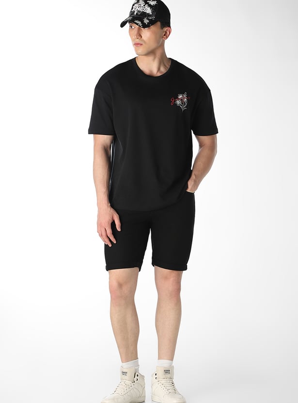 JACK & JONES Solid Denim Shorts