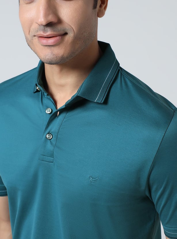 BLACKBERRYS Solid Slim Fit Polo T-shirt