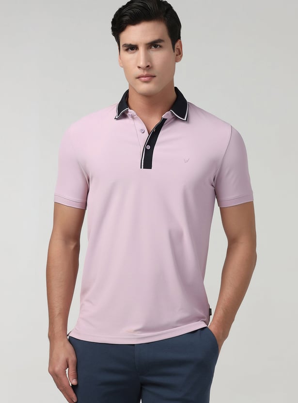 BLACKBERRYS Solid Slim Polo T-shirt
