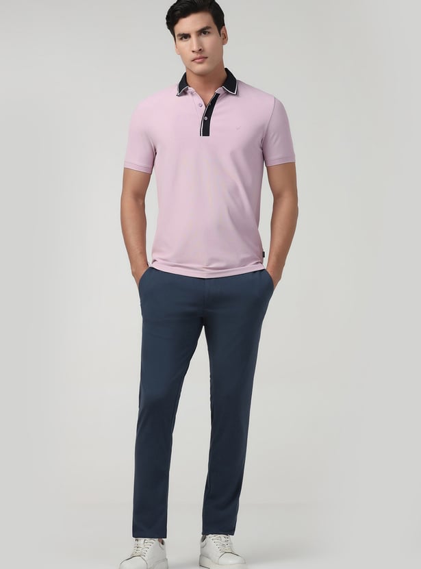 BLACKBERRYS Solid Slim Polo T-shirt