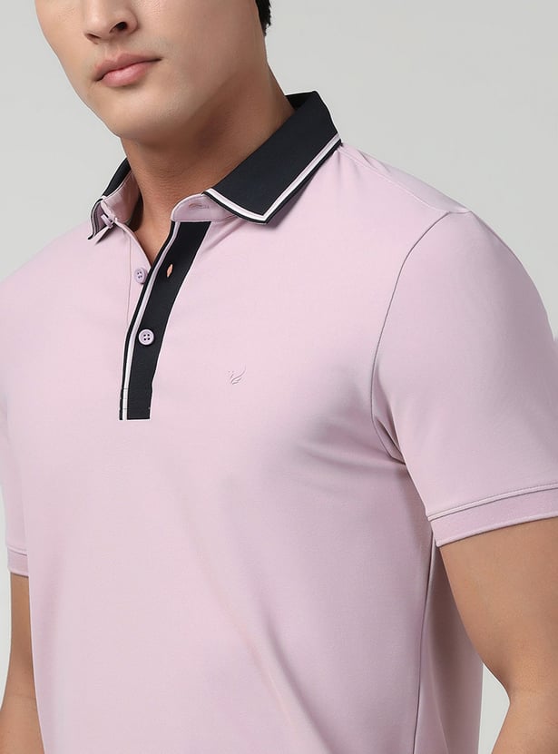 BLACKBERRYS Solid Slim Polo T-shirt