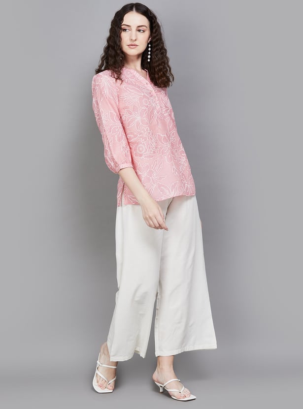 SPAN Solid Wide-Leg Palazzos